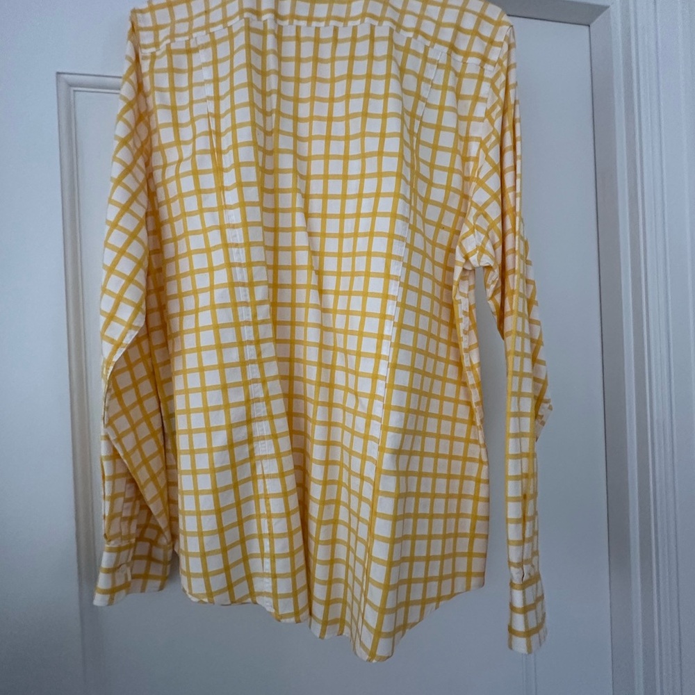 Faconnable shirt Faconnanle Women’s Shirt Yellow Checkered Women’s Shirt… - Picture 3 of 5